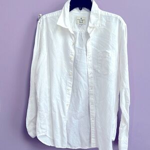 American eagle men linen shirt